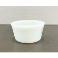 画像1: ビンテージ【アンティーク】【グラスベイク】Glasbake【ホワイト】【カスタードカップ】【小鉢】 (1)