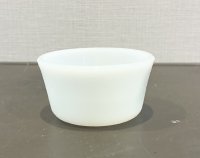 ビンテージ【アンティーク】【グラスベイク】Glasbake【ホワイト】【カスタードカップ】【小鉢】
