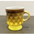 画像1: 【Fire King】【ファイヤーキング】【黄色】【キンバリー】【マグカップ】<br> (1)