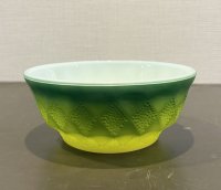 【ファイヤーキング】【Fire King】キンバリー グリーンｘイエロー　チリボウル【シリアルボウル】 