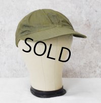 40's【ビンテージ】米軍実物【U.S.NAVY】【USN】【N-3】【HBTキャップ】サイズ 7 3/8【57.5ｃｍ程度】 