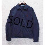 【ラルフローレン】【POLO RALPH LAUREN】ビンテージ【紺】【コットン】ブルゾン【スウィングトップ】【サイズＬ】 