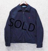 【ラルフローレン】【POLO RALPH LAUREN】ビンテージ【紺】【コットン】ブルゾン【スウィングトップ】【サイズＬ】 