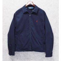 【ラルフローレン】【POLO RALPH LAUREN】ビンテージ【紺】【コットン】ブルゾン【スウィングトップ】【サイズＬ】 