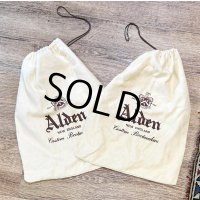 【ビンテージ】【Alden】オールデン 純正【生成り】【シューズバッグ】巾着 2枚セット 