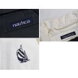 画像3: 90's【ビンテージ】【nautica】【ノーティカ】【緑ｘ紺ｘ白 切替】ｘ【生成り】リバーシブル  コットン ジップアップブルゾン【サイズL程度】<br> (3)