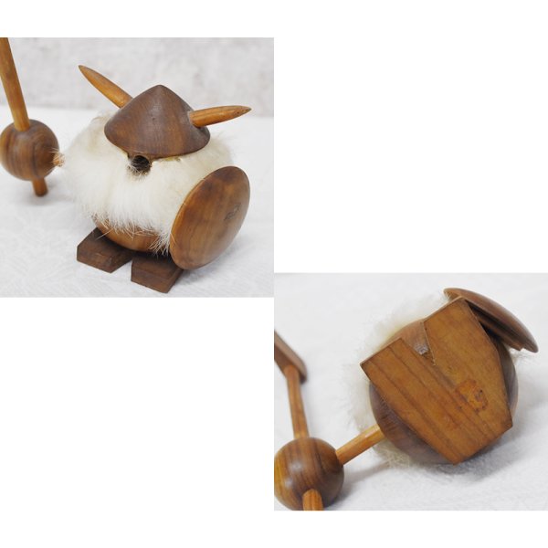 画像2: 50〜60’ｓ【ビンテージ】アンティーク【Noggins】【ノギンス】【バイキング】木製【人形】 