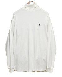 USA製【ラルフローレン】POLO RALPH LAUREN ビンテージ【白】【タートルネックロンT】【サイズXL】 