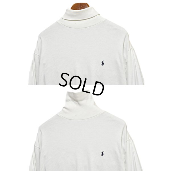 画像3: USA製【ラルフローレン】POLO RALPH LAUREN ビンテージ【白】【タートルネックロンT】【サイズXL】 