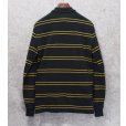 画像3: ビンテージ【ラルフローレン】 【POLO ralph lauren】【緑ｘ紺ｘ黄色】ボーダー【長袖ポロシャツ】 【サイズＳ】 <br> (3)