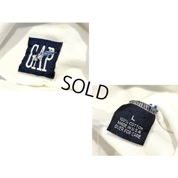 画像2: 90's ビンテージ USA製【GAP】オールドギャップ【白】無地【タートルネックロンT】【サイズL】 