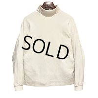 90's ビンテージ USA製【GAP】オールドギャップ【白】無地【タートルネックロンT】【サイズL】 