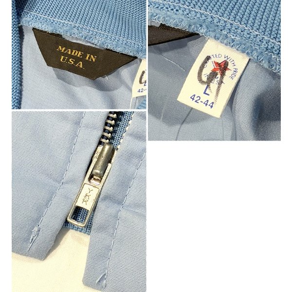 画像2: ビンテージ ∼90’ｓ USA製 水色【ダービージャケット】カップショルダージャケット【サイズL】 