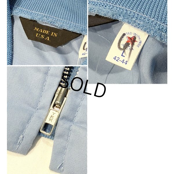 画像2: ビンテージ ∼90’ｓ USA製 水色【ダービージャケット】カップショルダージャケット【サイズL】 