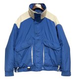 ビンテージ USA製【80's】【Woolrich】ウールリッチ【青×白】【中綿入りジャケット】サイズXL 