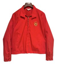 〜70’ｓ【ビンテージ】ボーイスカウト【BOY SCOUT OF AMERICA】【赤】【スウィングトップ】【ジップアップブルゾン】【サイズXL】 