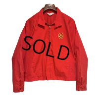 〜70’ｓ【ビンテージ】ボーイスカウト【BOY SCOUT OF AMERICA】【赤】【スウィングトップ】【ジップアップブルゾン】【サイズXL】 