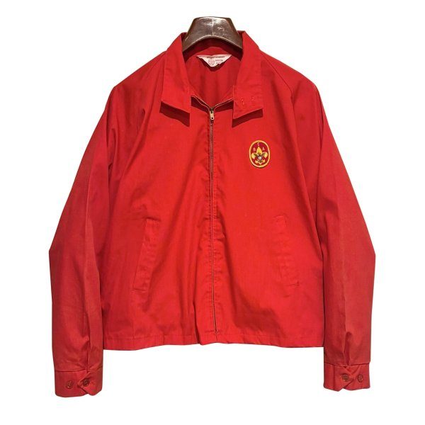 画像1: 〜70’ｓ【ビンテージ】ボーイスカウト【BOY SCOUT OF AMERICA】【赤】【スウィングトップ】【ジップアップブルゾン】【サイズXL】 