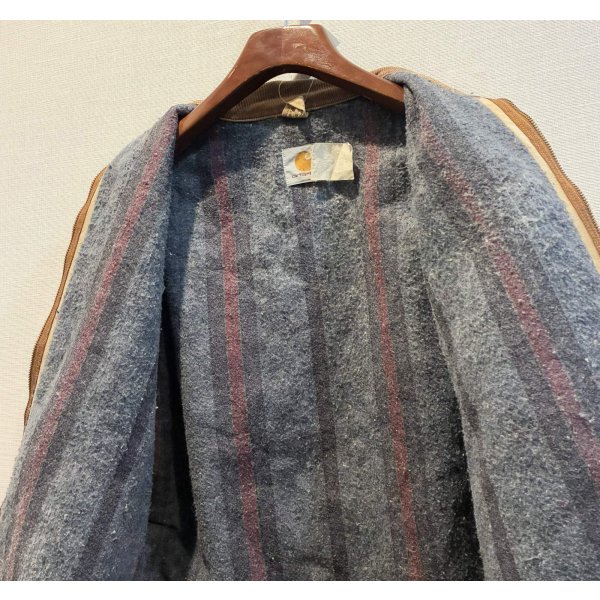 画像4:  USA製 ビンテージ【carhartt】【カーハート】デトロイトジャケット【ダック地】裏地ブランケット【US44】 