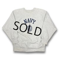80’s【USA製】ビンテージ【Champion】チャンピオン【リバースウィーブ】U.S.NAVY【USNA】スウェット【サイズXL】 