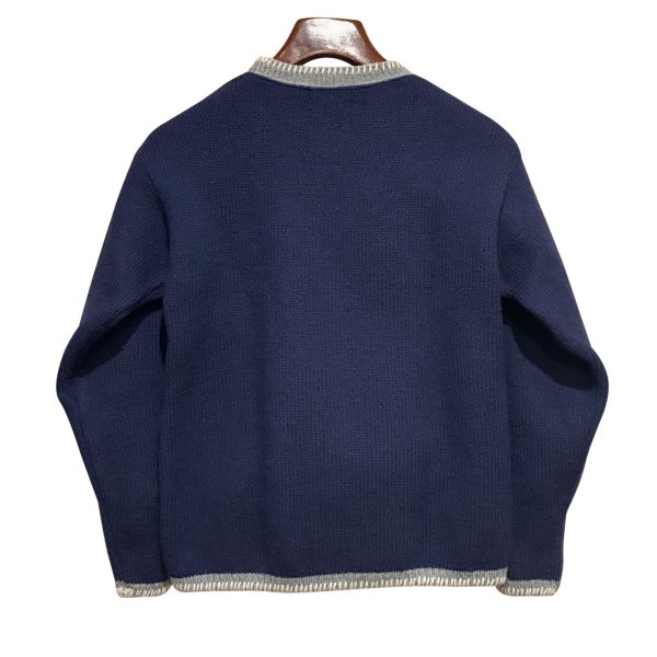 画像3: USA製 ビンテージ【L.L.Bean Factory store】L.L.ビーン【紫ｘグレーリブ】【セーター】【レディースＳ】 