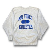 90’s【USA製】ビンテージ【Champion】【チャンピオン】【リバースウィーブ】AIR FORCE ATHLETICS【エアフォースアスレチックス】【グレー】スウェット【サイズXXL】 