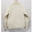 画像3: 【アイルランド製】ビンテージ【John Molloy】ジョン モロイ ネップ入り【タートルネック】【フィッシャーマンセーター】【サイズS程度】 <br> (3)