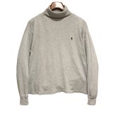90s~ USA製【ラルフローレン】POLO RALPH LAUREN ビンテージ【グレー】【タートルネックロンT】【サイズXL】 