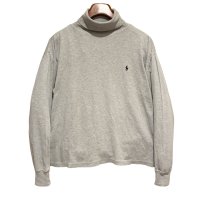 90s~ USA製【ラルフローレン】POLO RALPH LAUREN ビンテージ【グレー】【タートルネックロンT】【サイズXL】 