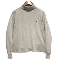 90s~ USA製【ラルフローレン】POLO RALPH LAUREN ビンテージ【グレー】【タートルネックロンT】【サイズXL】 