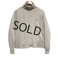 90s~ USA製【ラルフローレン】POLO RALPH LAUREN ビンテージ【グレー】【タートルネックロンT】【サイズXL】 
