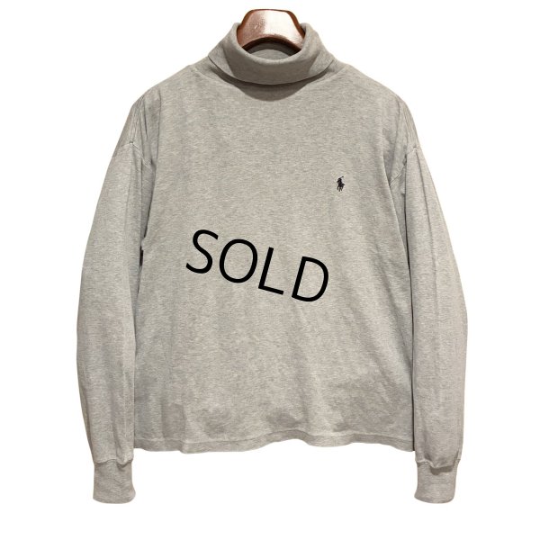 画像1: 90s~ USA製【ラルフローレン】POLO RALPH LAUREN ビンテージ【グレー】【タートルネックロンT】【サイズXL】 