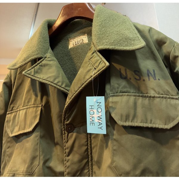 画像4: 50's〜【ビンテージ】【米軍実物】U.S.NAVY ステンシル入り【コールドウェザージャケット】サイズL 