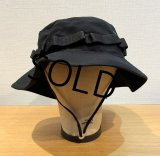 【デッドストック】U.S.ARMY HAT SUN HOT WEATHER TYPE2 黒【ブーニーハット】【7 1/2】 