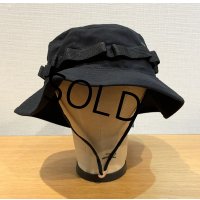 【デッドストック】U.S.ARMY HAT SUN HOT WEATHER TYPE2 黒【ブーニーハット】【7 1/2】 