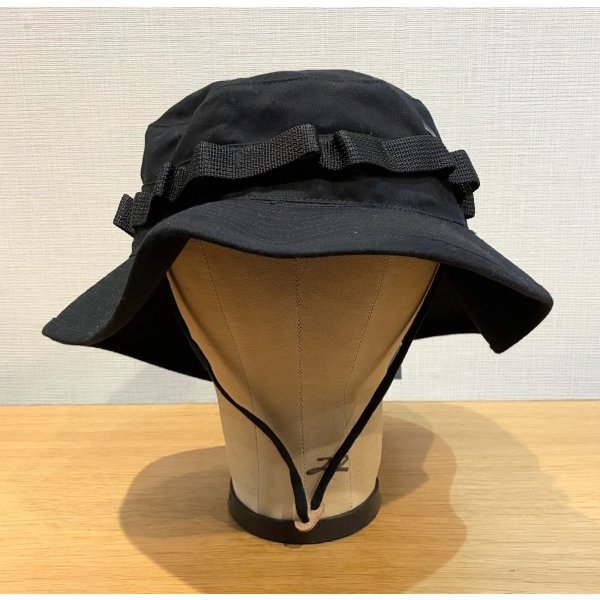 画像1: 【デッドストック】U.S.ARMY HAT SUN HOT WEATHER TYPE2 黒【ブーニーハット】【7 1/2】 