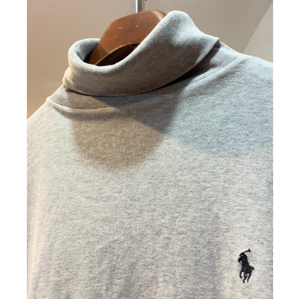 画像5: 90s~ USA製【ラルフローレン】POLO RALPH LAUREN ビンテージ【グレー】【タートルネックロンT】【サイズXL】 