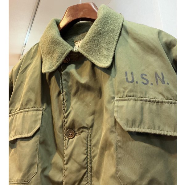 画像5: 50's〜【ビンテージ】【米軍実物】U.S.NAVY ステンシル入り【コールドウェザージャケット】サイズL 