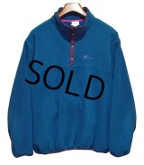 程度良好 90's~ 【ビンテージ】【ＬＬビーン】【L.L.bean】【エメラルドｘ紫】【プルオーバーフリース】サイズＭ－Ｌ 