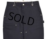デッドストック 【USA製】【未使用】【カーハート】【carhartt】黒【コットン】ダブルニー ワークパンツ【ペインターパンツ】【32ｘ28】 