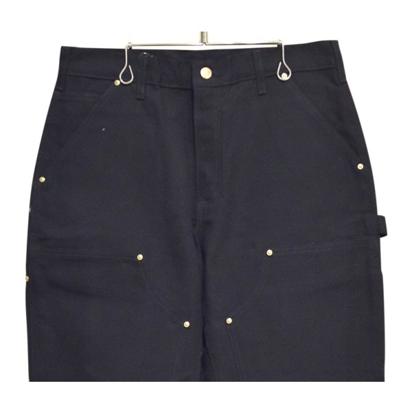 画像1: デッドストック 【USA製】【未使用】【カーハート】【carhartt】黒【コットン】ダブルニー ワークパンツ【ペインターパンツ】【32ｘ28】 