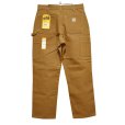 画像5: 未使用 デッドストック 【USA製】【カーハート】【carhartt】ダックカラー ルーズフィット【ダブルニー】ワークパンツ【ペインターパンツ】【33ｘ30】<br> (5)