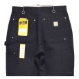 画像5: デッドストック 【USA製】【未使用】【カーハート】【carhartt】黒【コットン】ダブルニー ワークパンツ【ペインターパンツ】【32ｘ28】<br> (5)