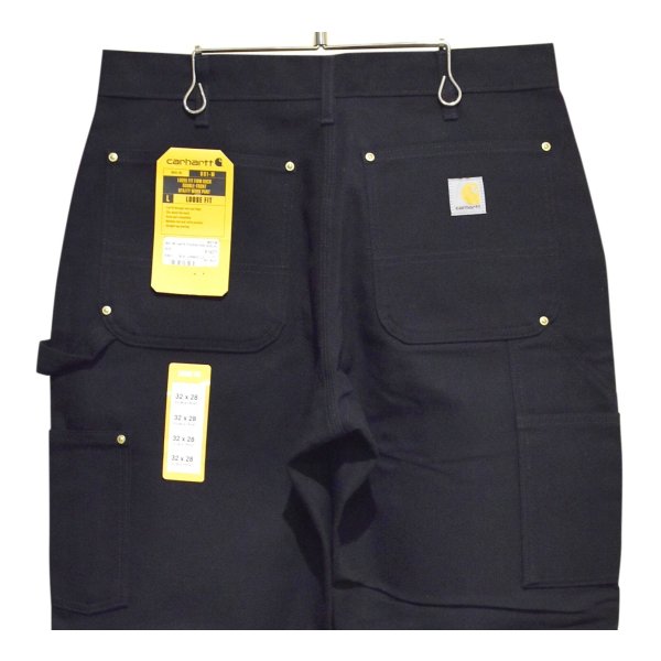 画像5: デッドストック 【USA製】【未使用】【カーハート】【carhartt】黒【コットン】ダブルニー ワークパンツ【ペインターパンツ】【32ｘ28】 