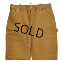 未使用 デッドストック 【USA製】【カーハート】【carhartt】ダックカラー ルーズフィット【ダブルニー】ワークパンツ【ペインターパンツ】【33ｘ30】 