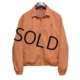 90's USA製 ビンテージ【ラルフローレン】【RALPH LAUREN】【サーモンオレンジ】【スウィングトップ】【ジップアップブルゾン】【サイズＬ】 
