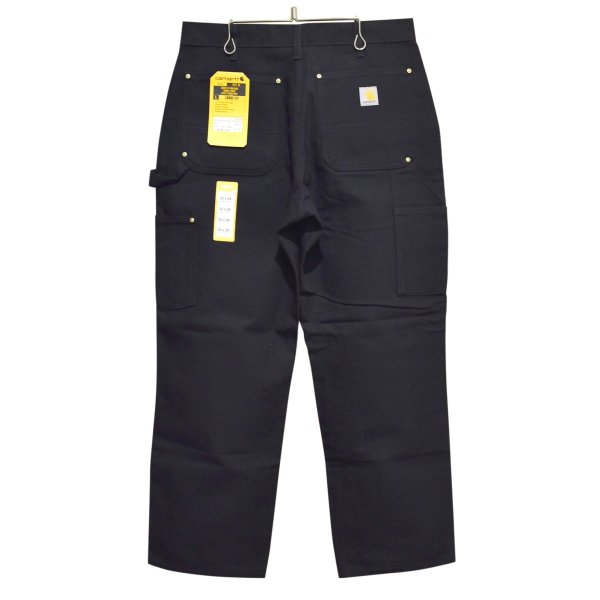 画像4: デッドストック 【USA製】【未使用】【カーハート】【carhartt】黒【コットン】ダブルニー ワークパンツ【ペインターパンツ】【32ｘ28】 