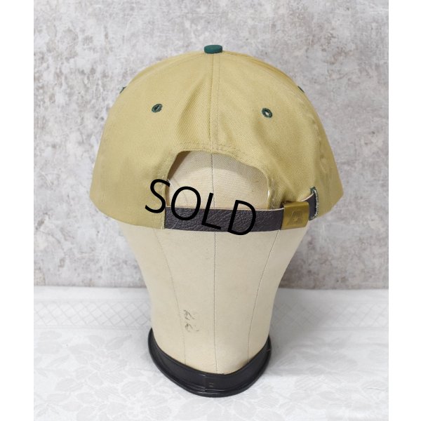 画像5: ほぼ未使用!! 90's~【USA製】【BYATEXAS】【ビンテージ】【Bay Hill】刺繍【ベージュ×ツバ緑】傘【BBキャップ】【ベースボールキャップ】サイズフリー 