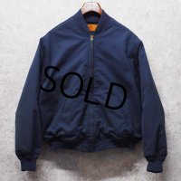 80's【USA製】【ビンテージ】【ディッキーズ】【Dickies】【紺地】【中綿入り】【ワークジャケット】ワークブルゾン【サイズXL-R】 