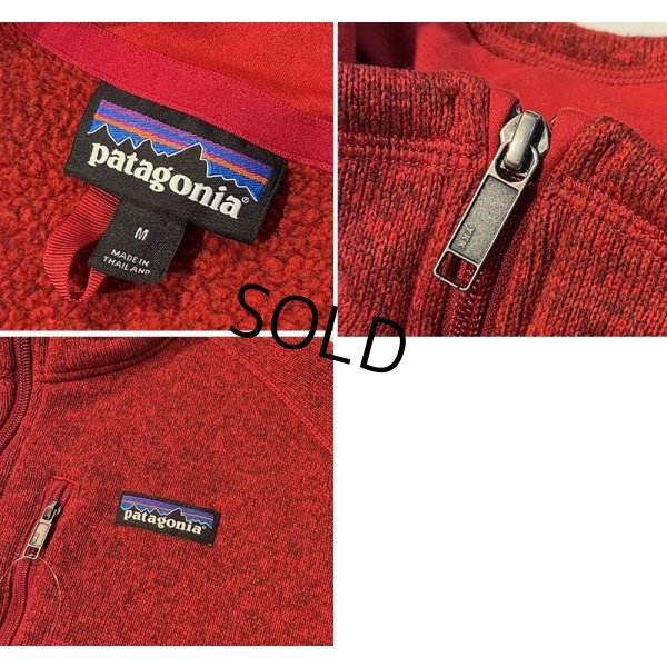 画像2: 【パタゴニア】patagonia【ワイン】【ハーフジップ】【ベターセーター】【サイズＭ】 